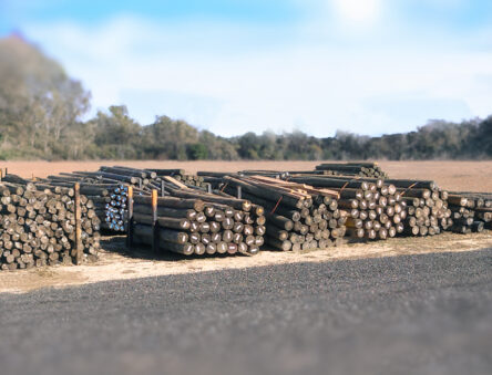 wood fence posts