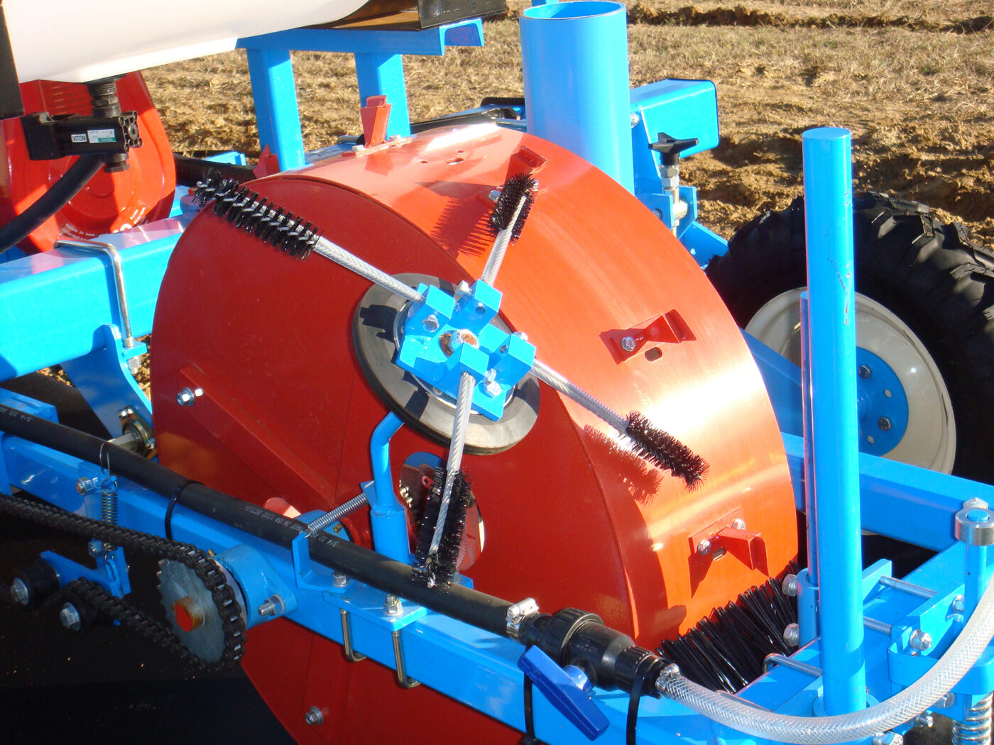 drum punch planter overhead view